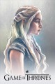 Porträt von Daenerys Targaryen im Plakatstil Spiel der Throne